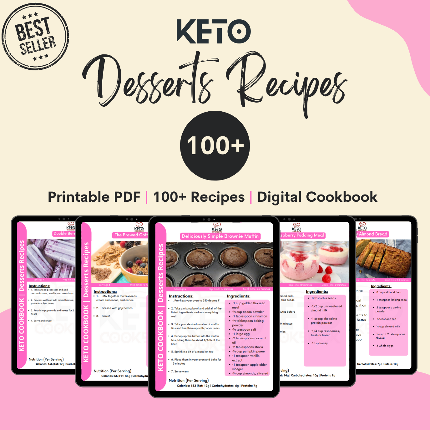 Divine Keto Desserts: 100+ Recipes to Satisfy Your Cravings