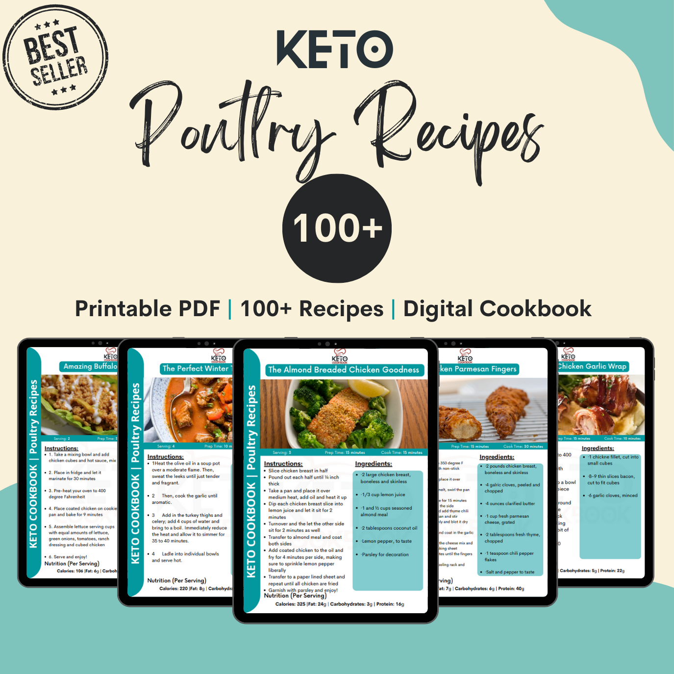 Keto Poultry Feasts: 100+ Mouthwatering Recipes